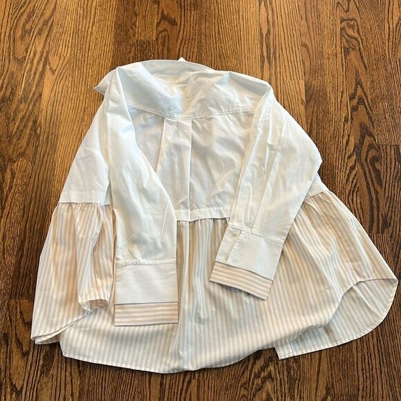 Shirt size Medium by Anthropologie White Mens Style Button Down Dress Shirt - Picture 5 of 5